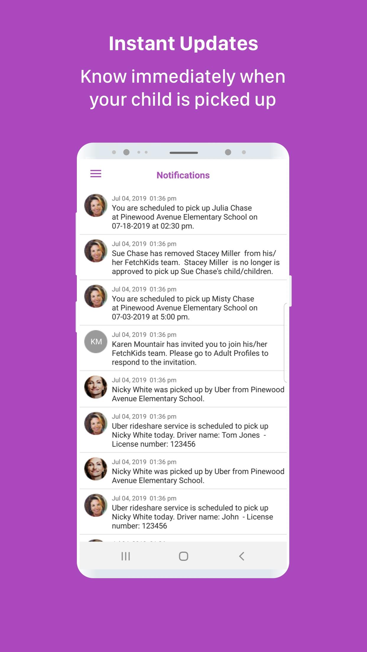 FetchKids - Organized Pickups APK screenshot
