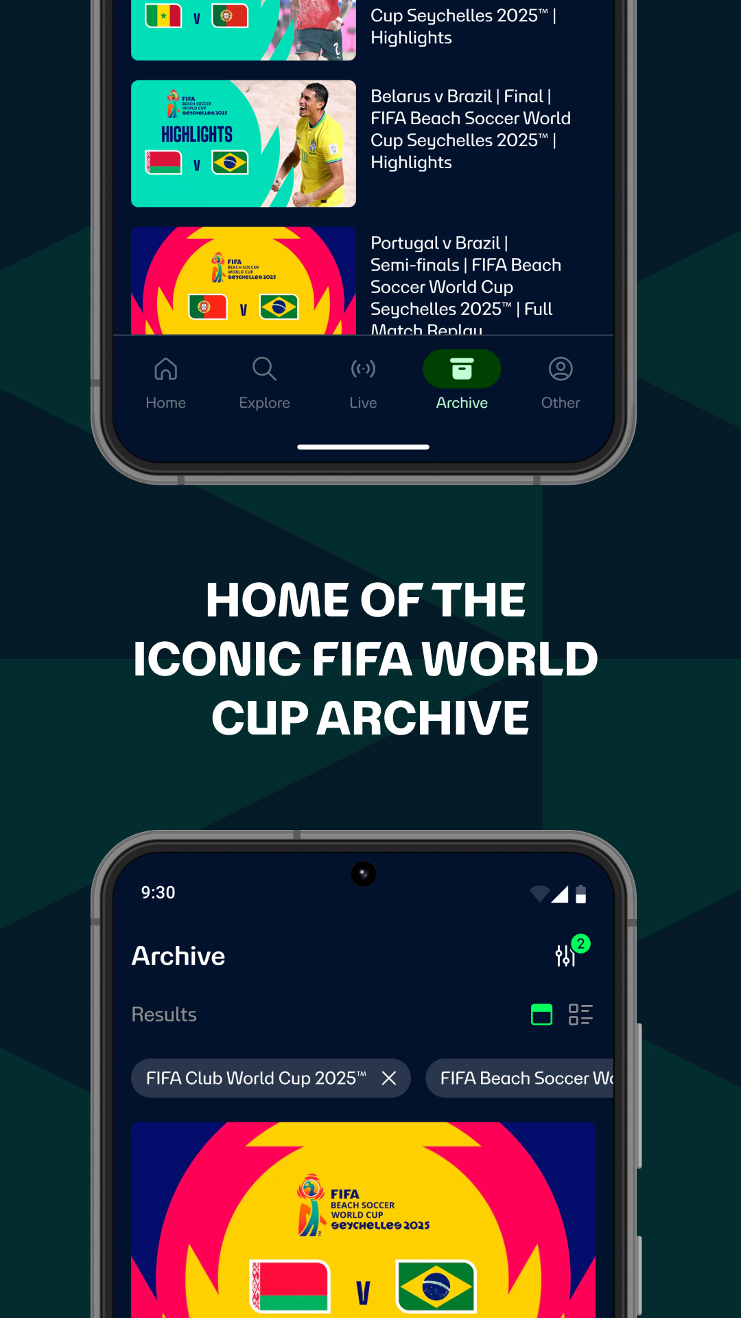 FIFA+ | Football streaming app screenshot