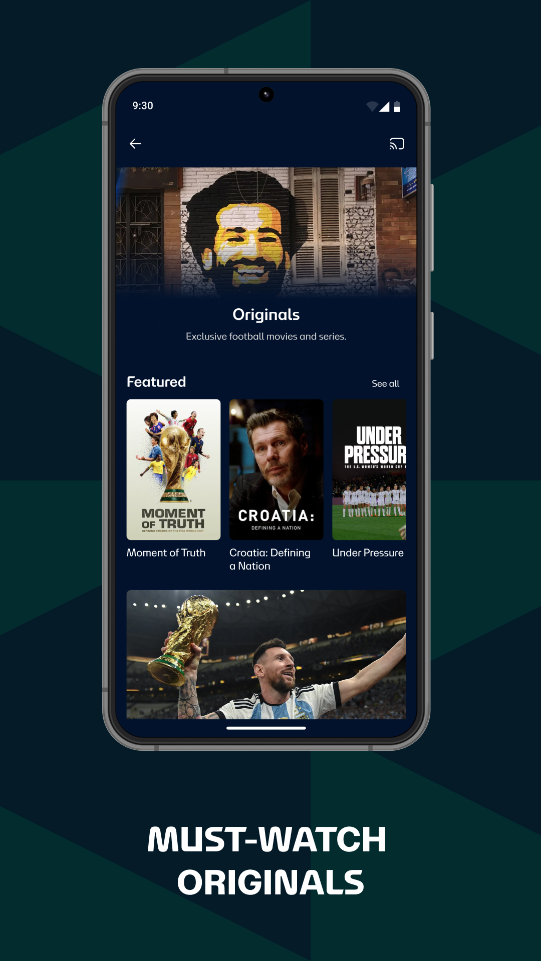 FIFA+ | Football streaming app screenshot