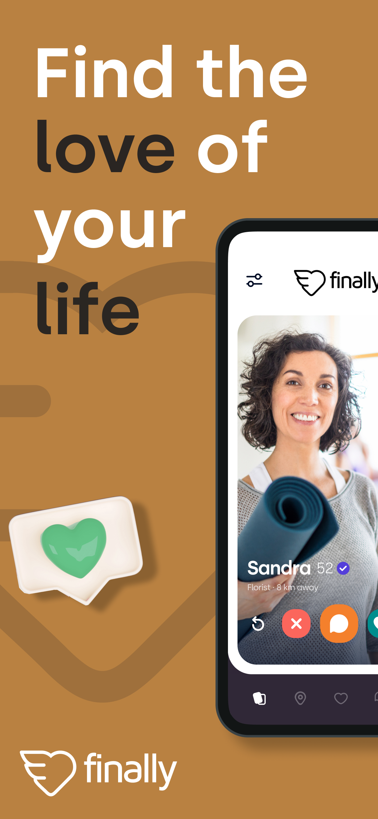 FINALLY: Mature singles dating APK screenshot