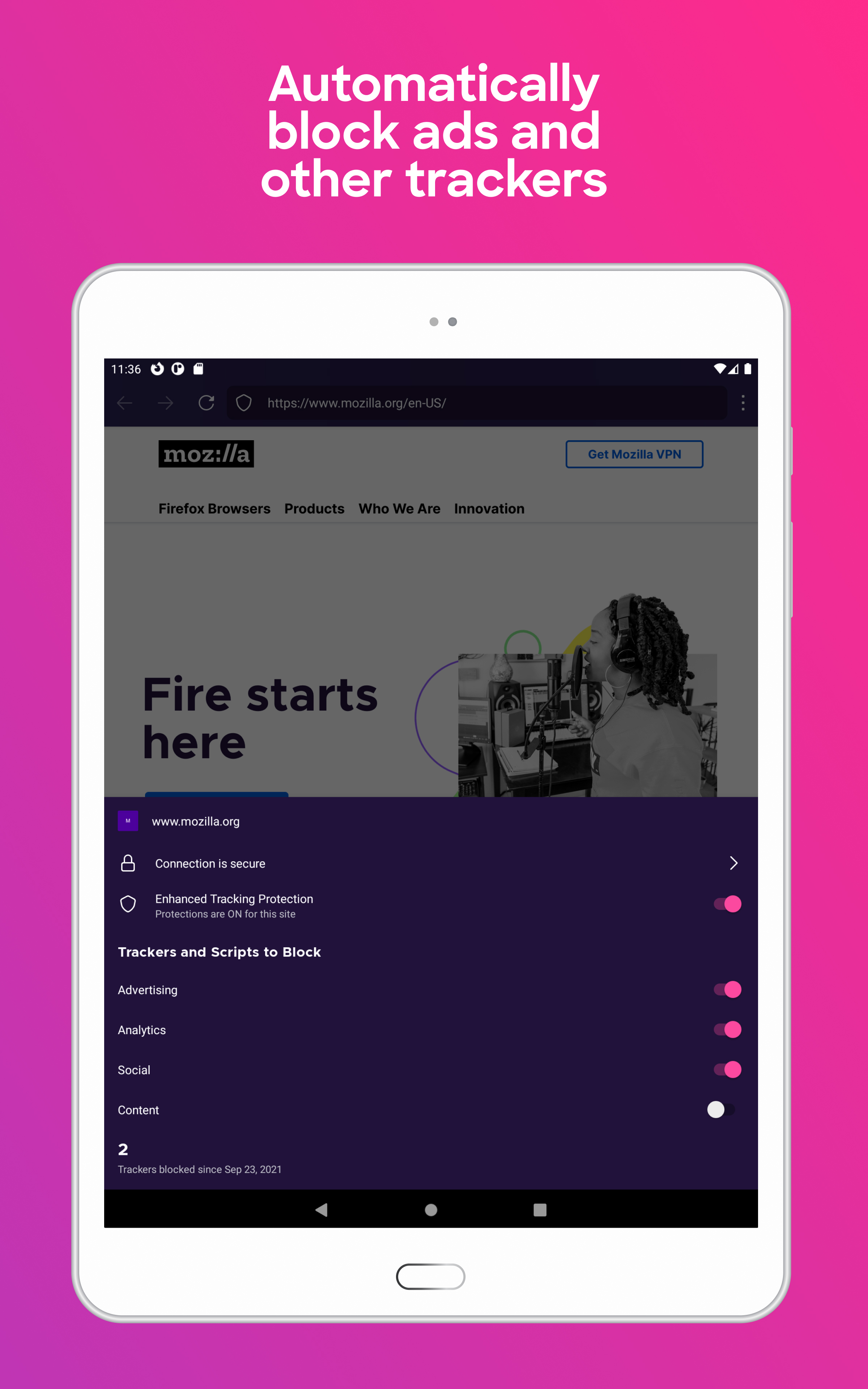 Firefox Focus: No Fuss Browser screenshot