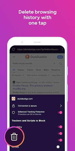 Firefox Focus: Приватный APK screenshot