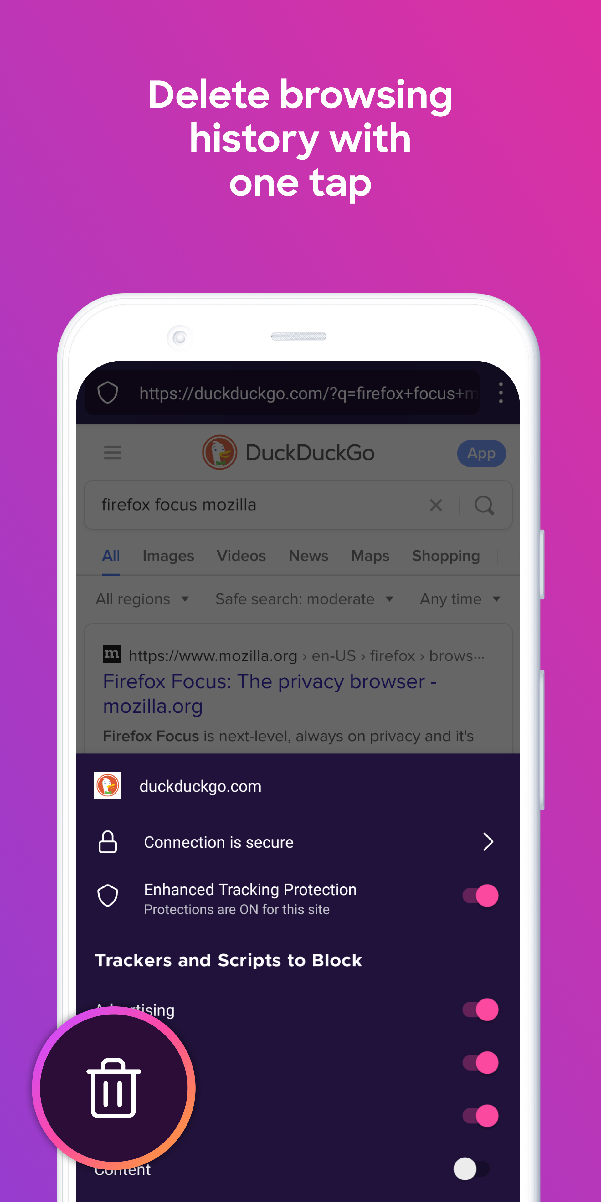 Firefox Focus: No Fuss Browser screenshot