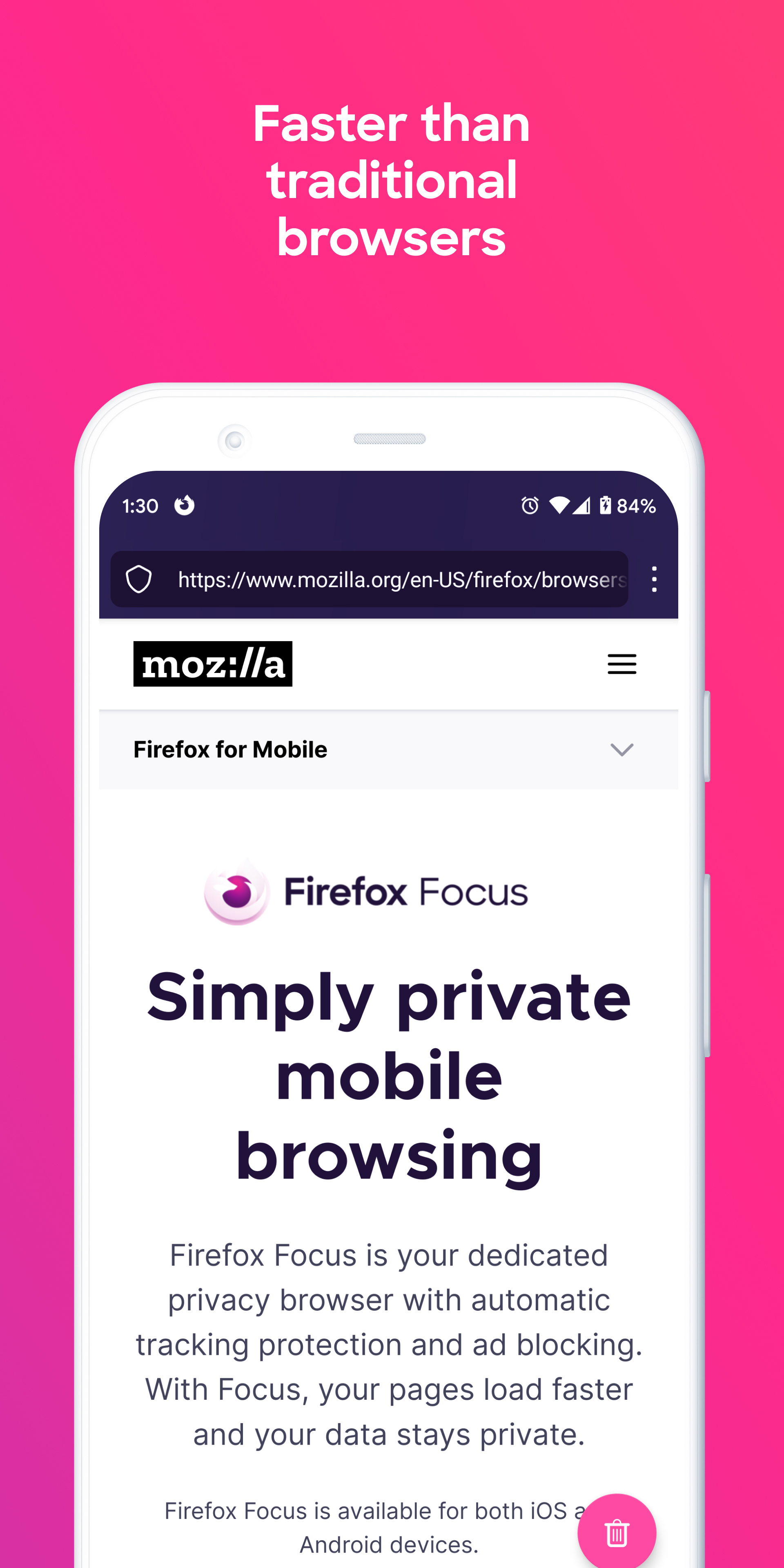 Firefox Focus: No Fuss Browser screenshot