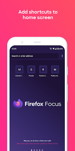 Firefox Focus: Приватный APK screenshot