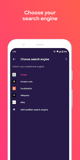 Firefox Focus: Приватный APK screenshot