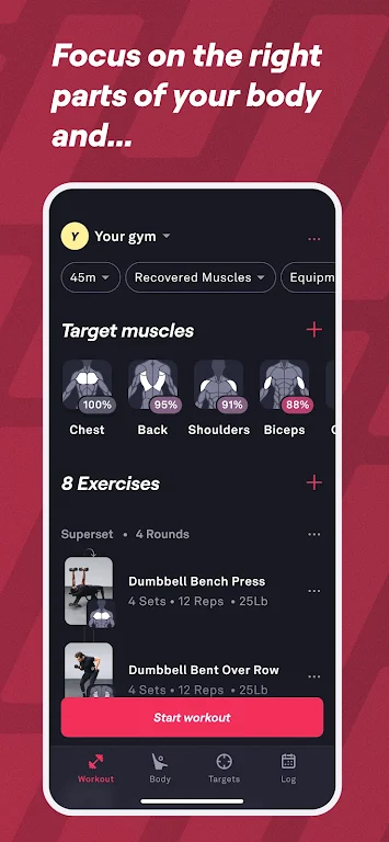 Fitbod: Workout & Gym Planner APK screenshot