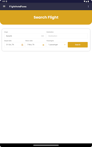 FlightHotelFares APK screenshot