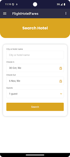 FlightHotelFares APK screenshot