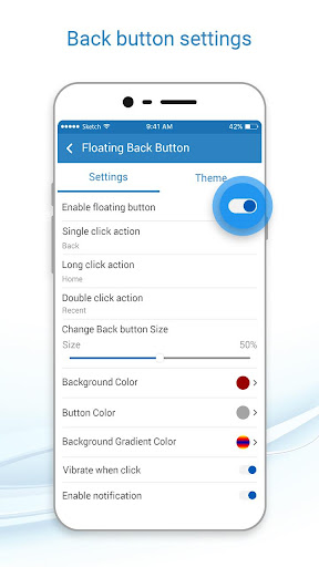 Floating Back Button APK screenshot