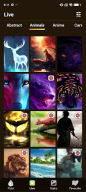 Fluids Live Wallpaper 4D, 4K APK screenshot