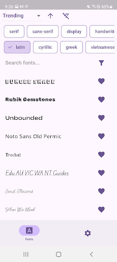 Font Finder: Picker。Downloader APK screenshot