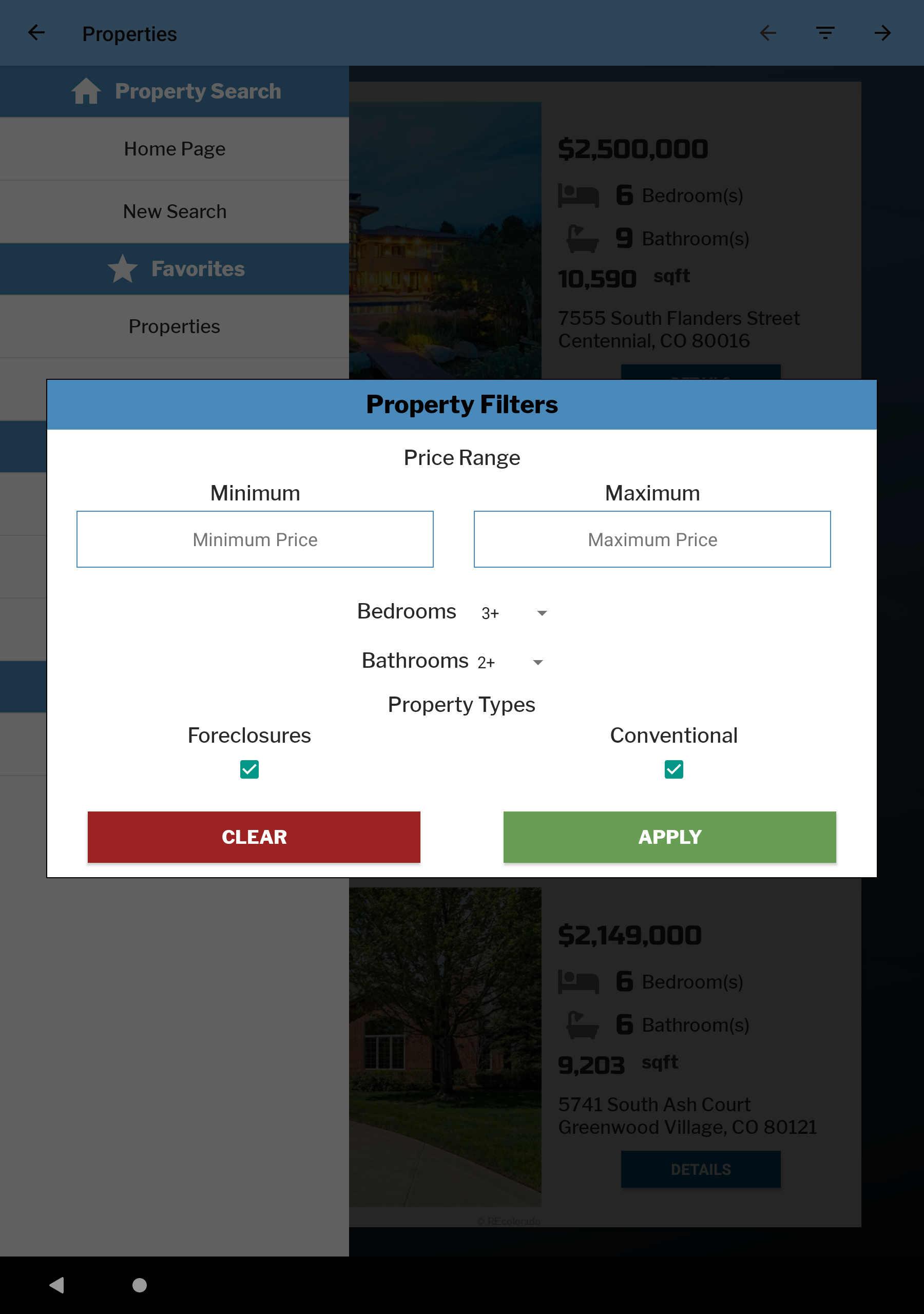 Foreclosure Home Search APK screenshot