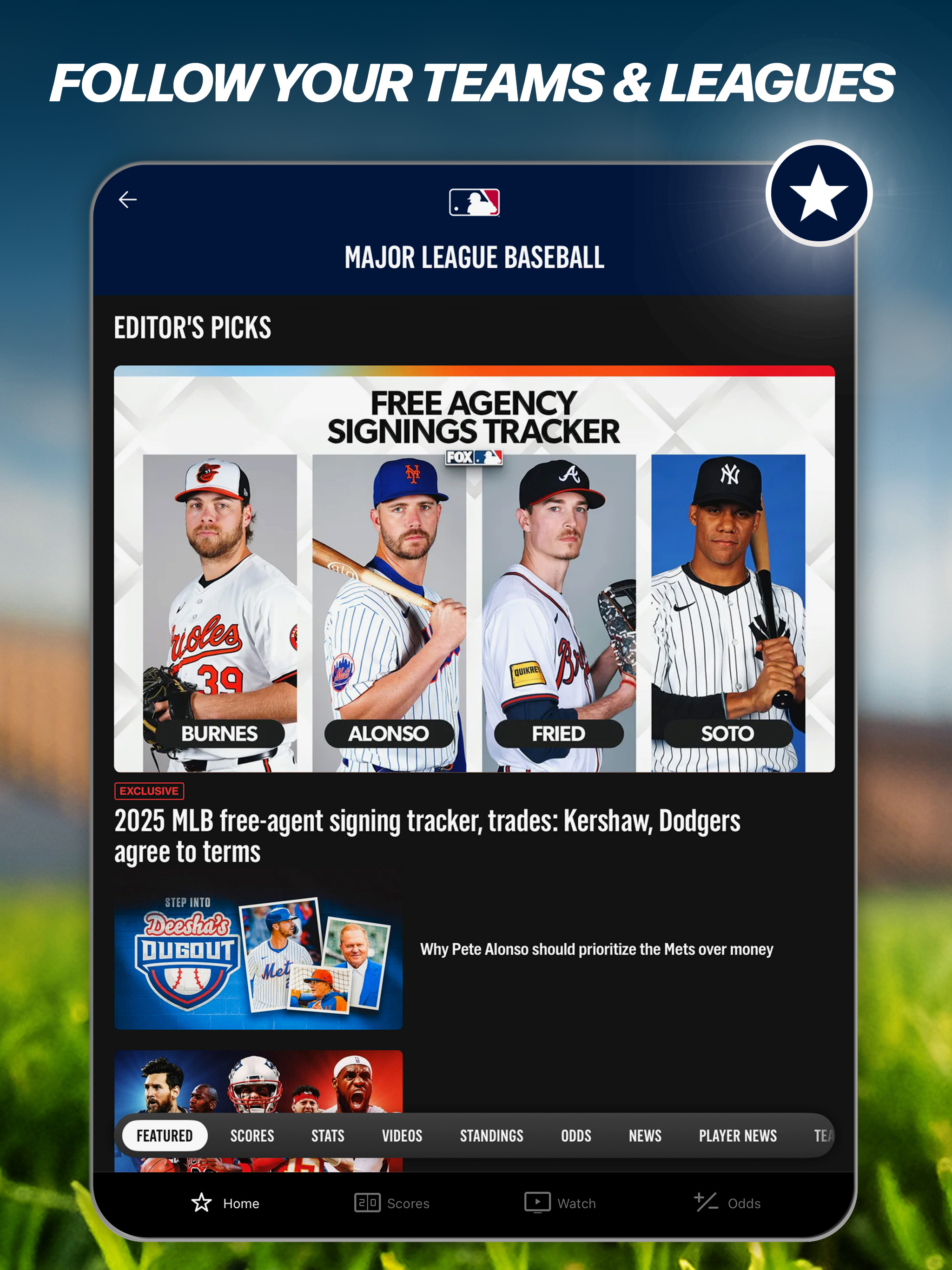 FOX Sports: Watch Live Games APK screenshot