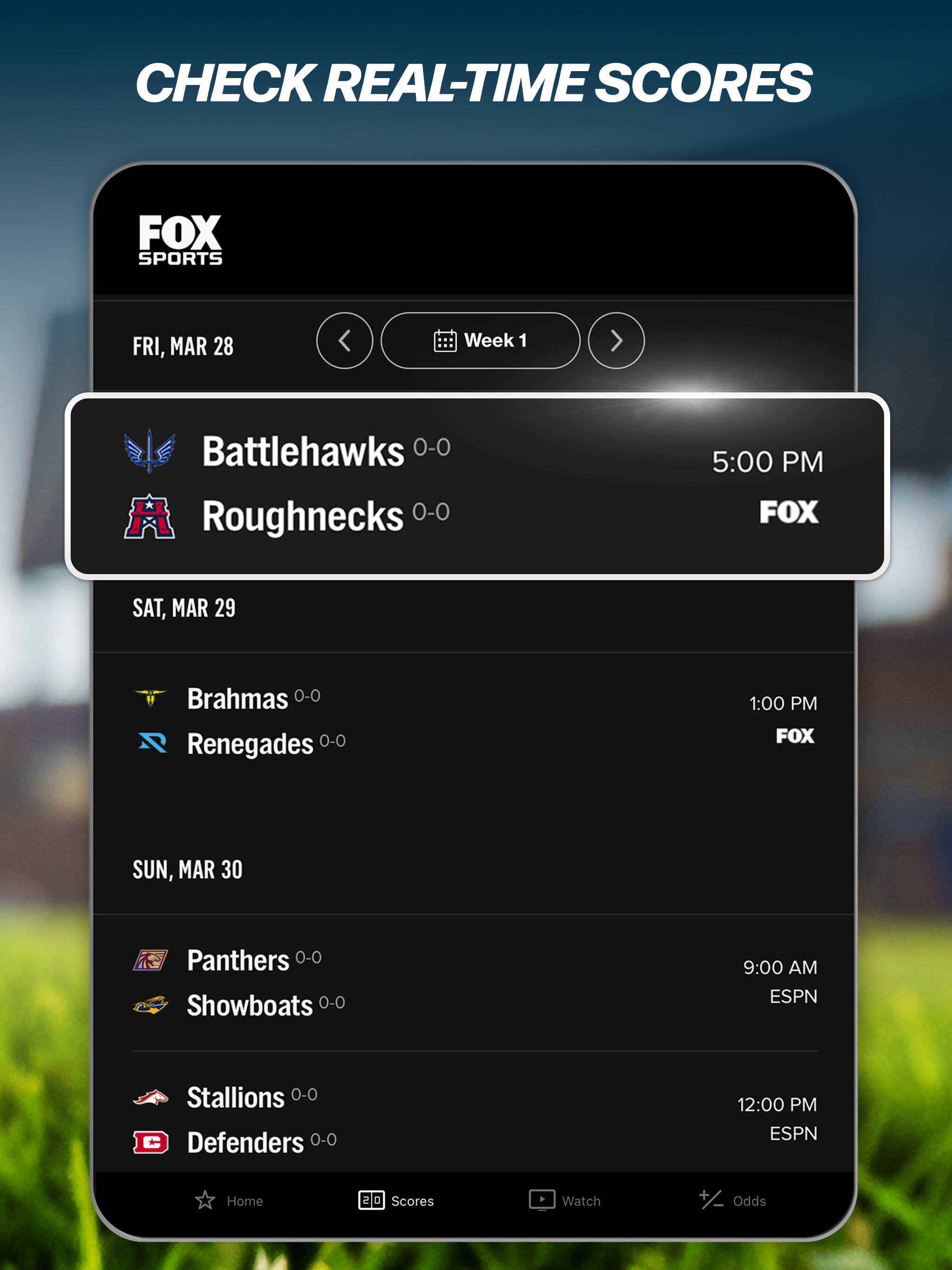 FOX Sports: Watch Live Games APK screenshot