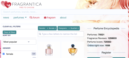 Fragrantica Perfumes APK screenshot