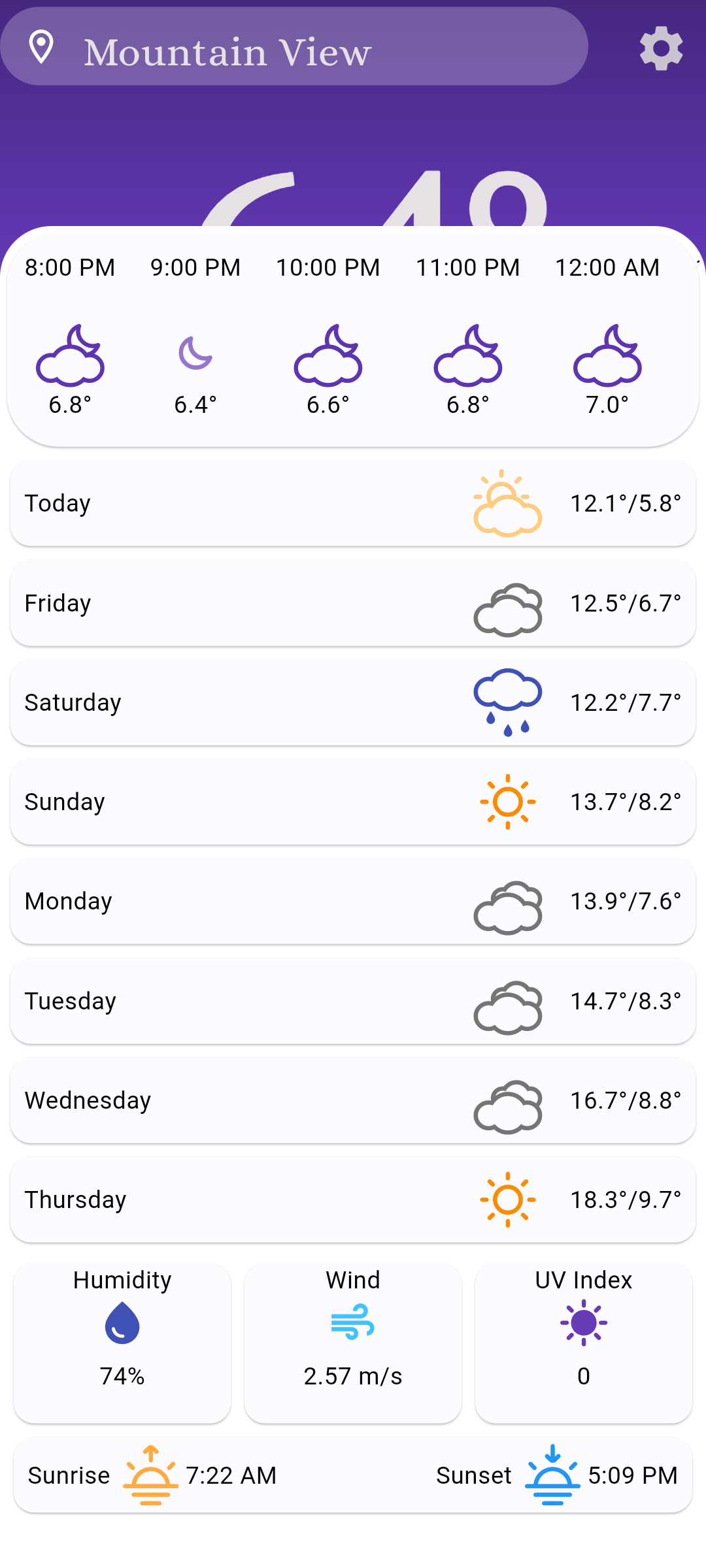 Froggy Weather APK screenshot