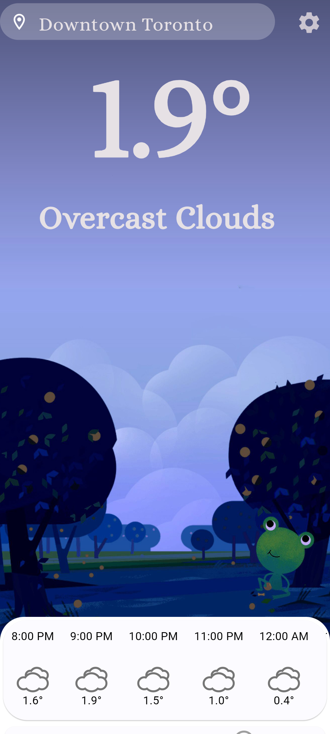 Froggy Weather APK screenshot