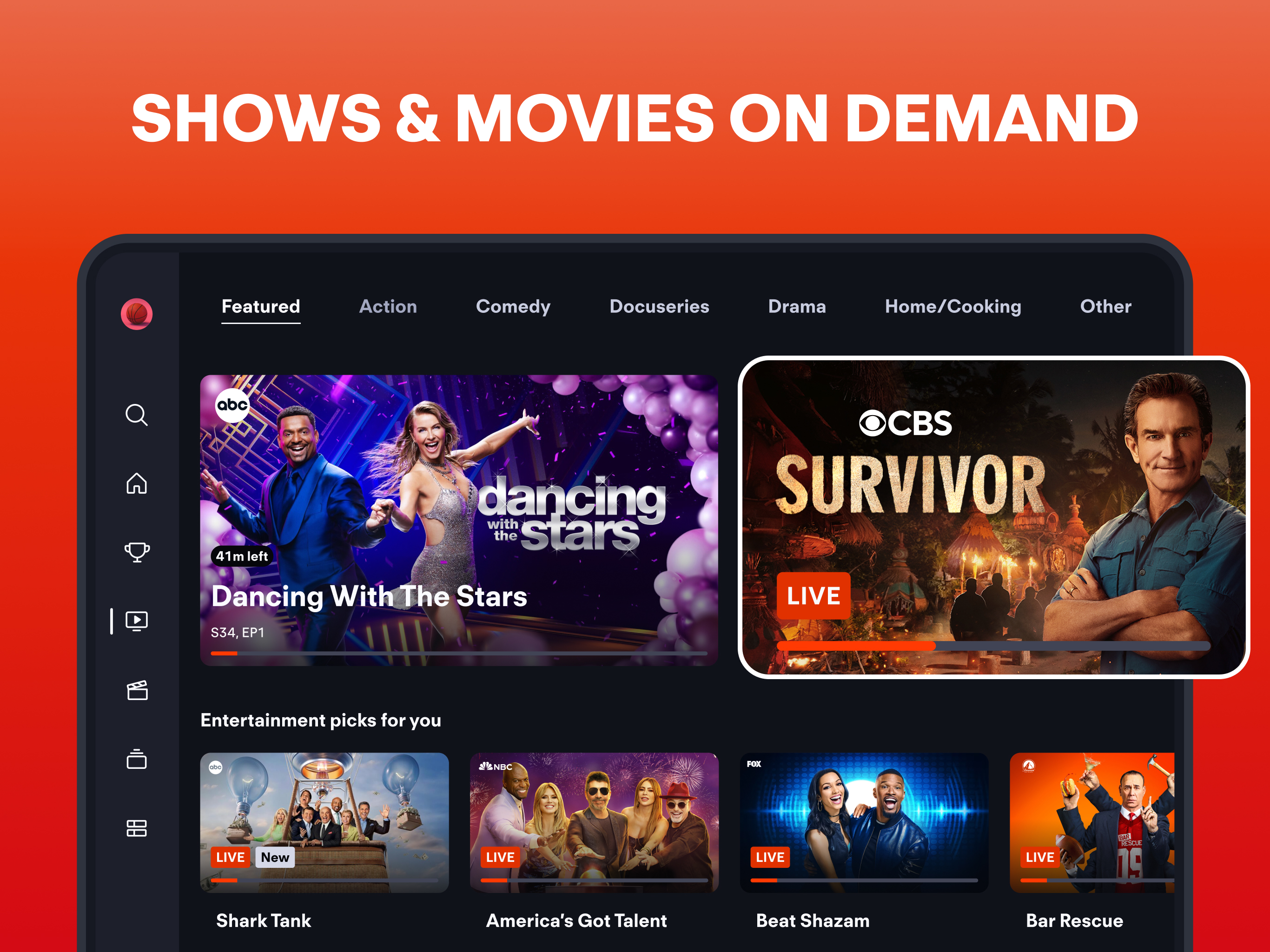 Fubo: Watch Live TV & Sports APK screenshot