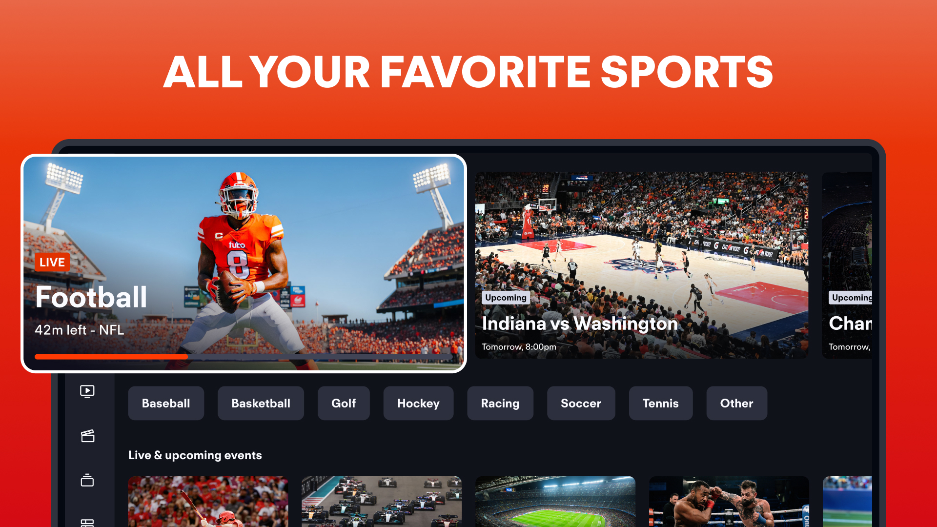Fubo: Watch Live TV & Sports APK screenshot