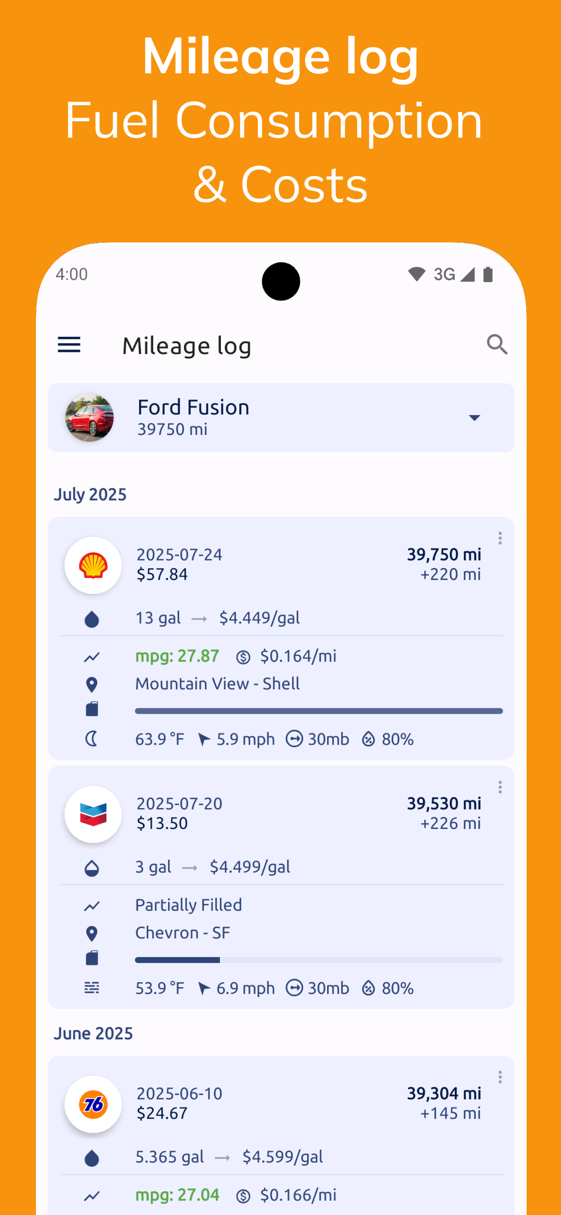 Fuelio APK screenshot
