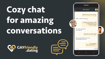 Gay guys chat & dating app APK screenshot