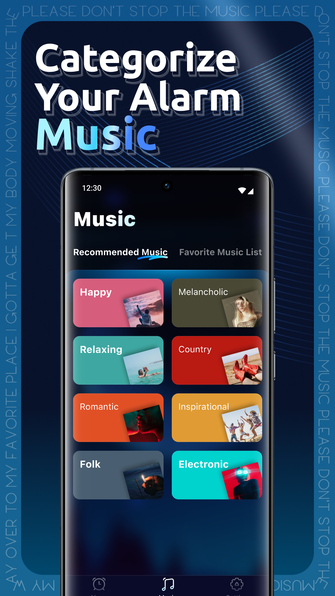 Geta Alarm Music Player APK screenshot