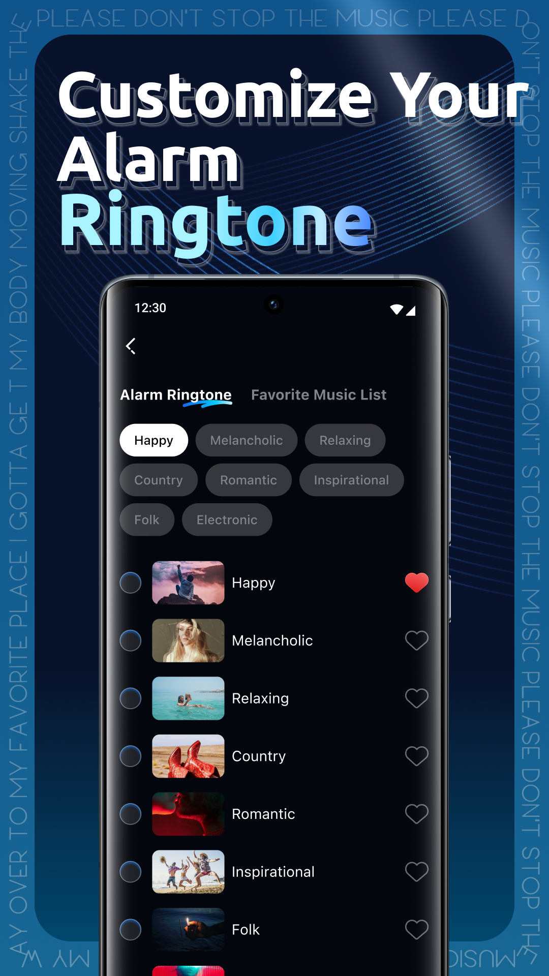 Geta Alarm Music Player APK screenshot