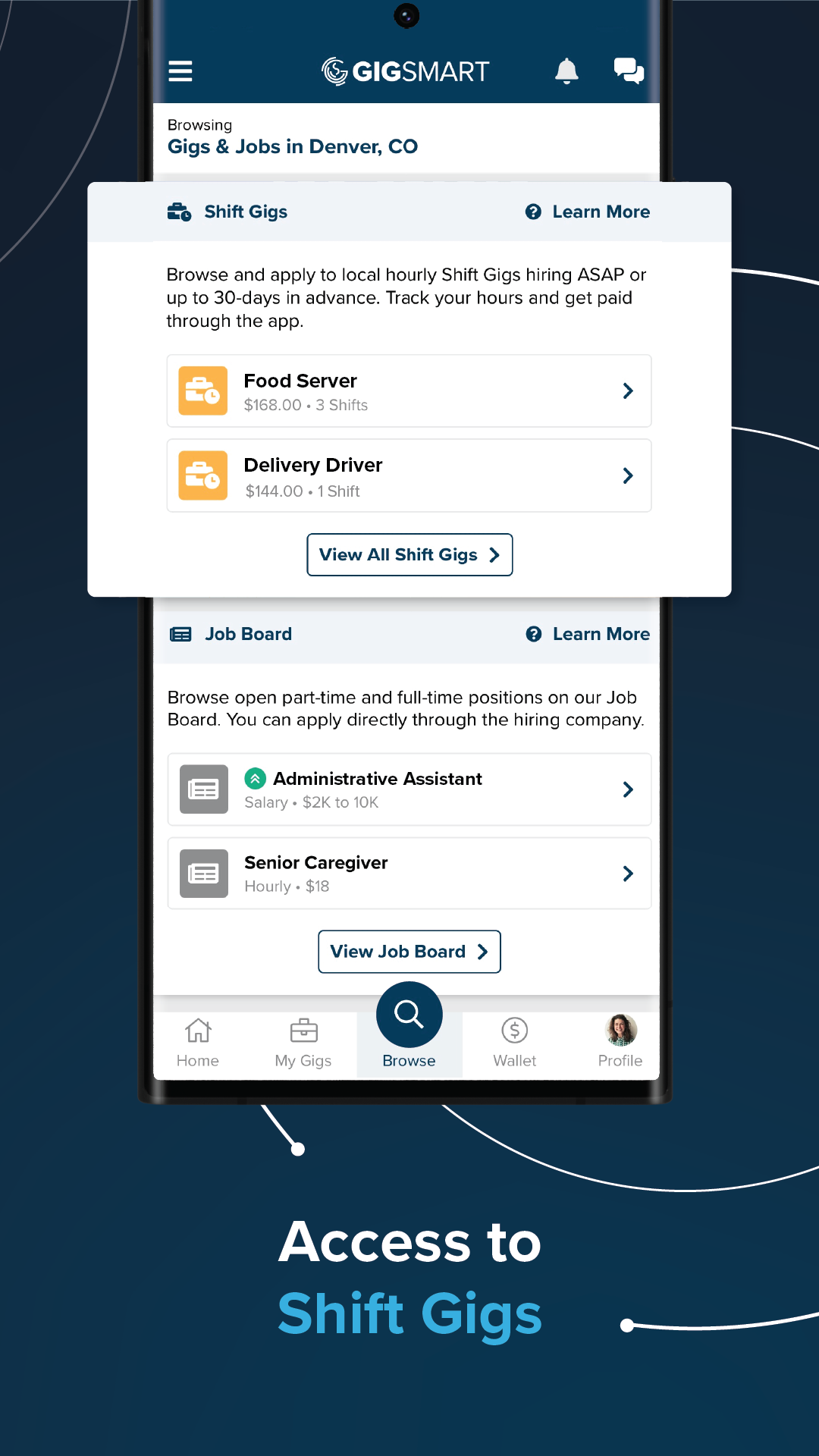GigSmart Get Gigs APK screenshot
