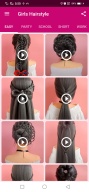 Girls Hairstyle Step By Step APK screenshot