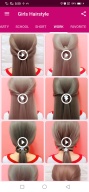 Girls Hairstyle Step By Step APK screenshot