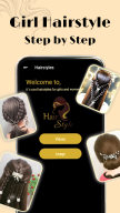 Girls Hairstyles step by step APK screenshot