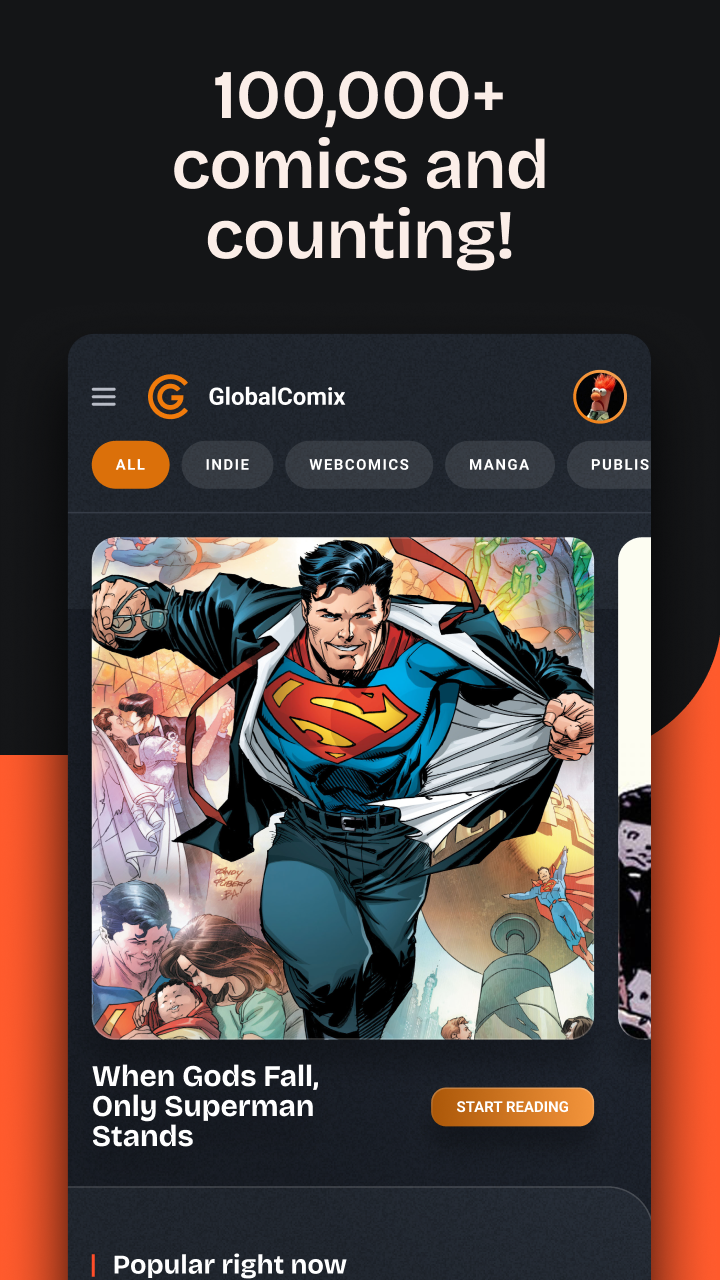 GlobalComix: Comic Book Reader APK screenshot