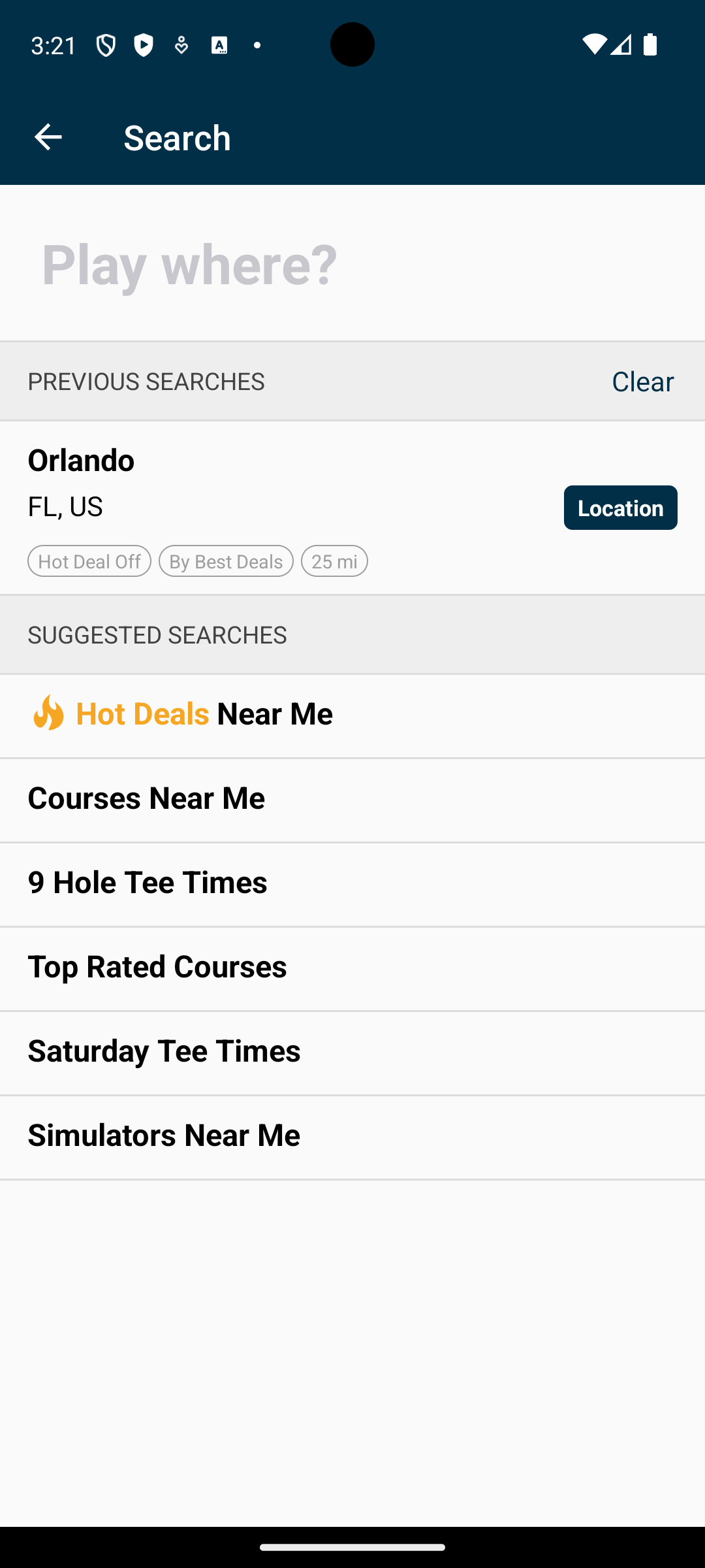 GolfNow APK screenshot