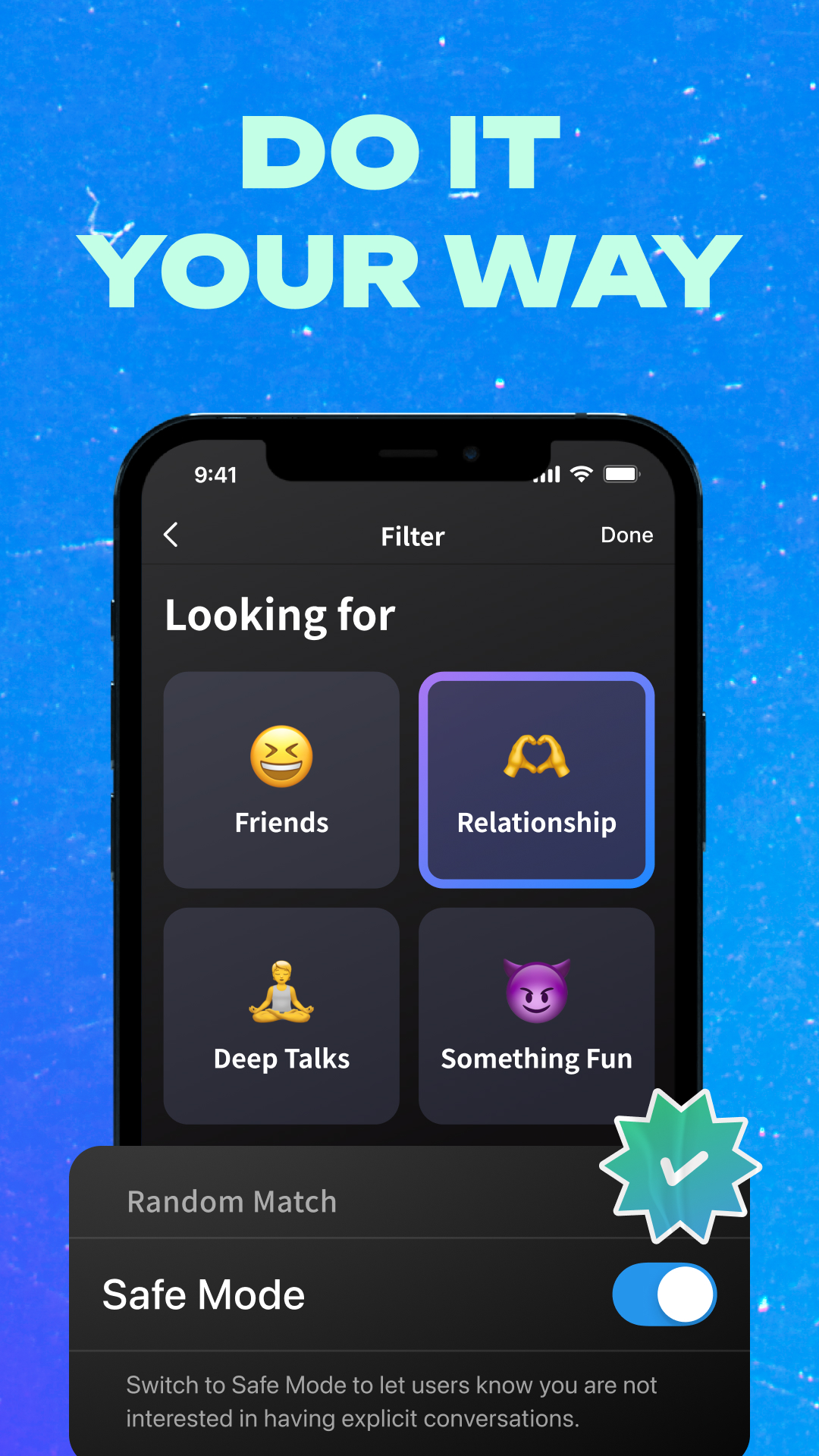 Goodnight: Voice Chat & Dating APK screenshot