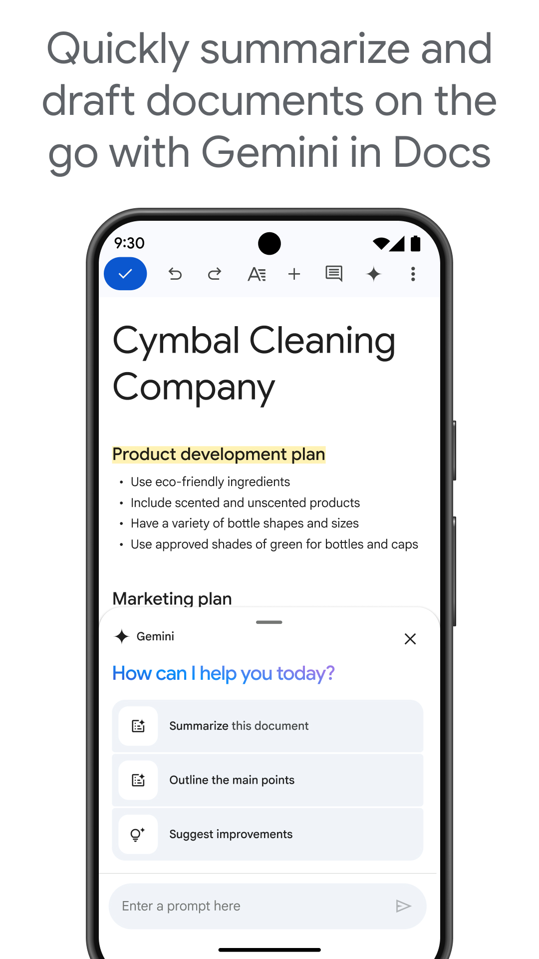 Google Docs screenshot