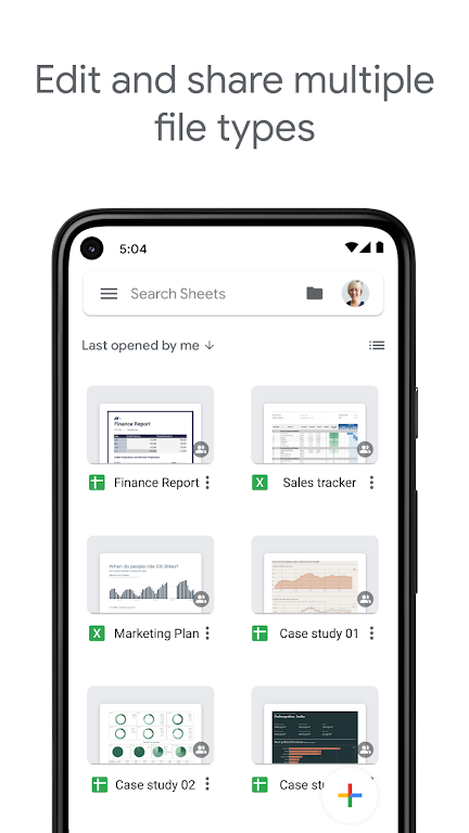 Google Sheets APK screenshot