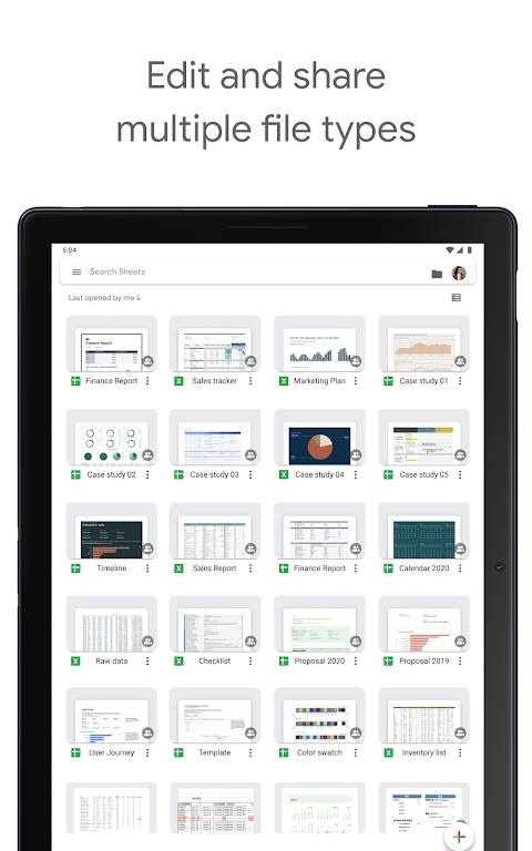 Google Sheets APK screenshot