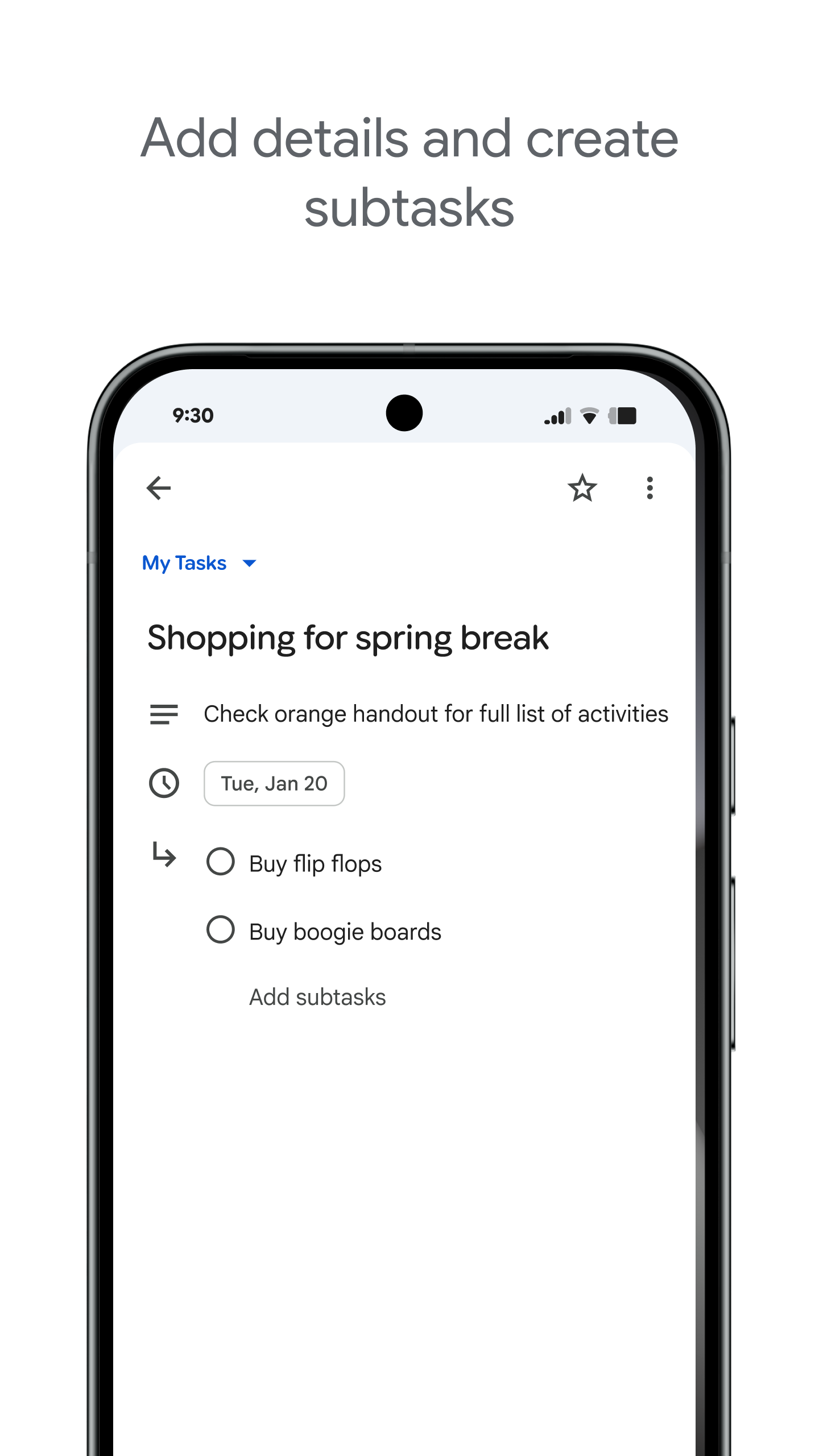 Google Tasks APK screenshot