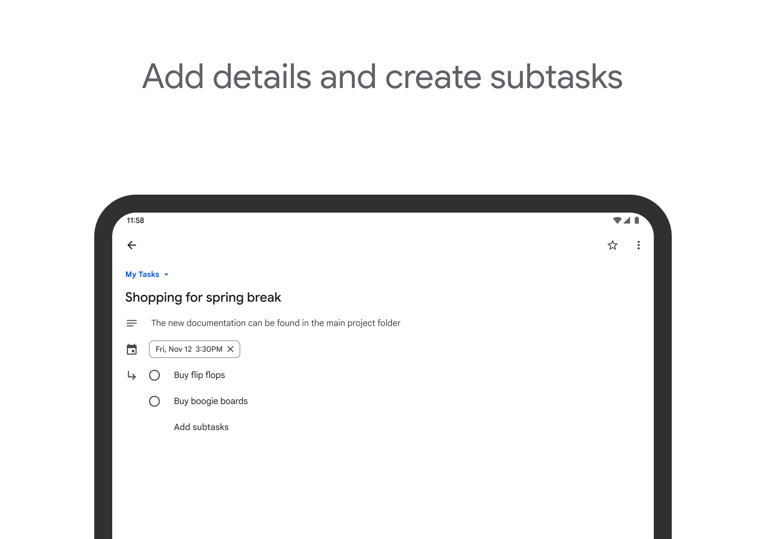 Google Tasks APK screenshot