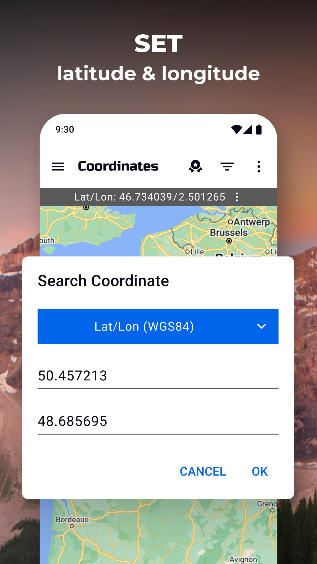 Координаты GPS: Широта Долгота APK screenshot