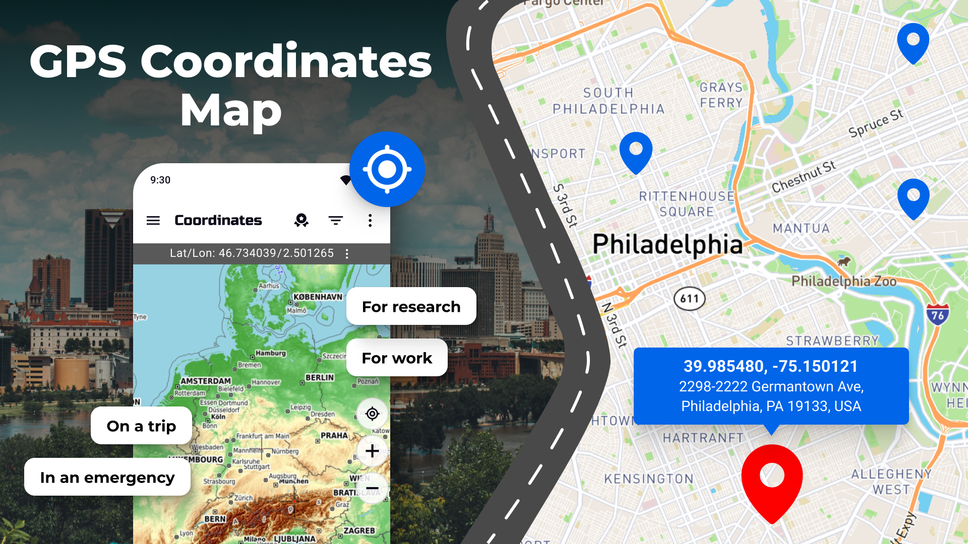 Координаты GPS: Широта Долгота APK screenshot