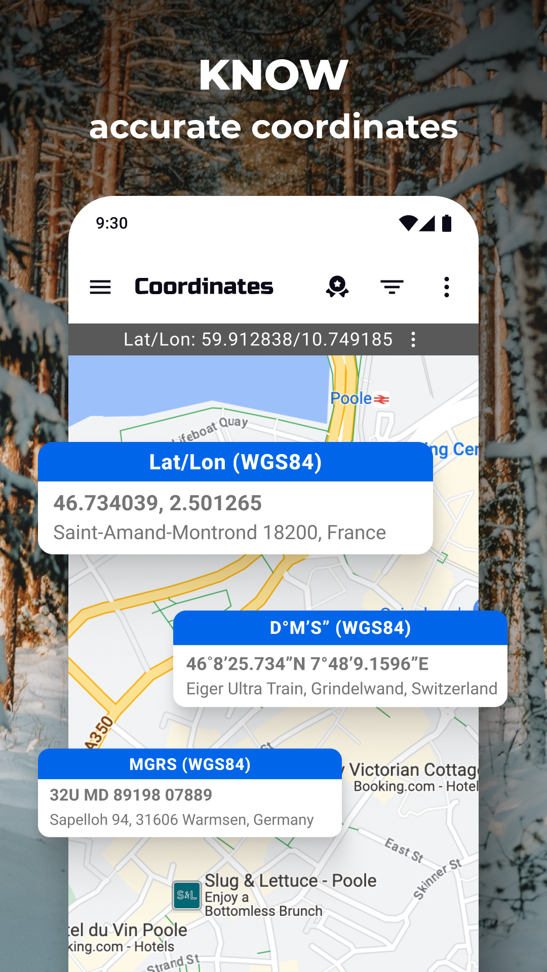 Координаты GPS: Широта Долгота APK screenshot