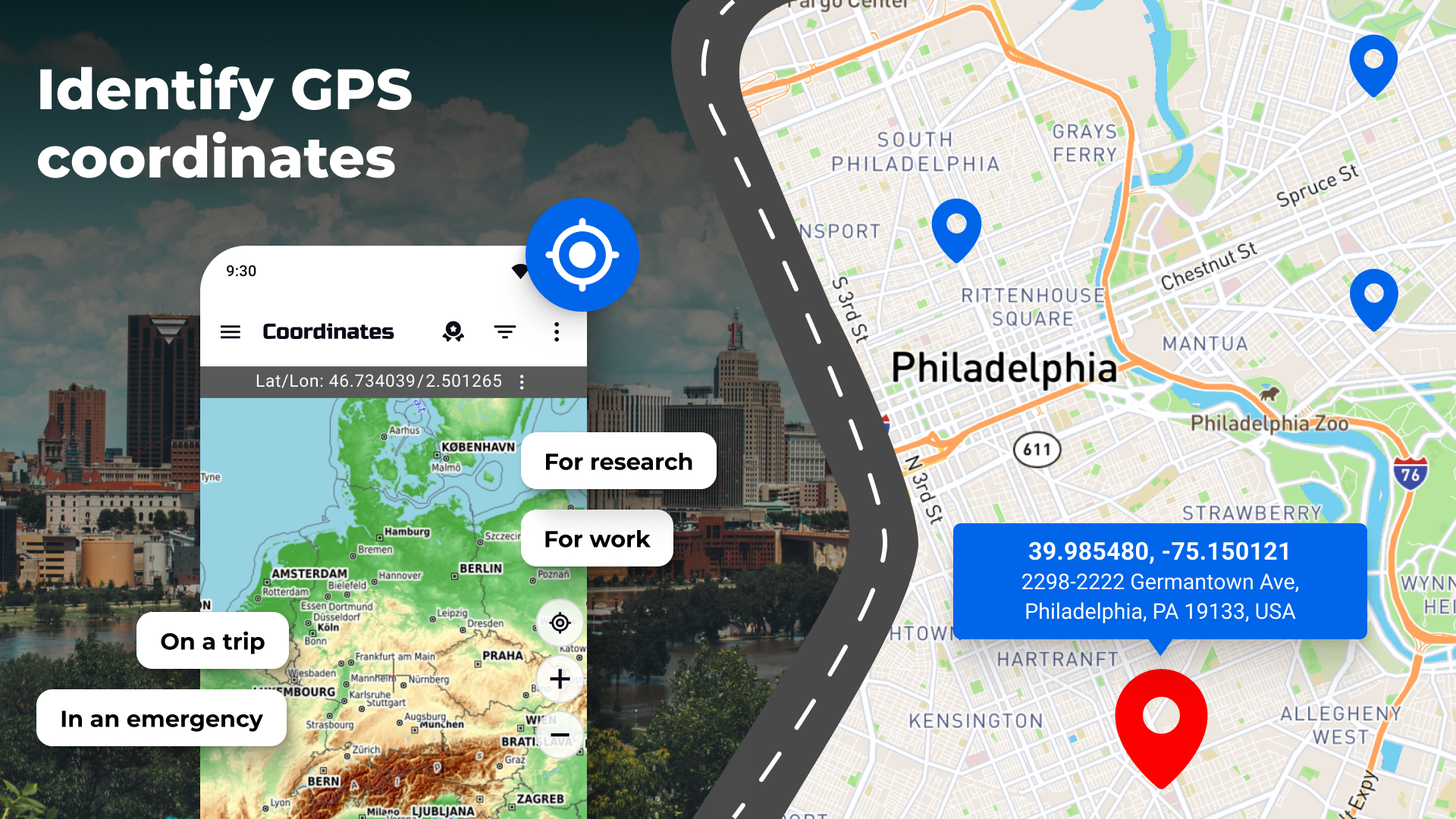 Координаты GPS: Широта Долгота APK screenshot