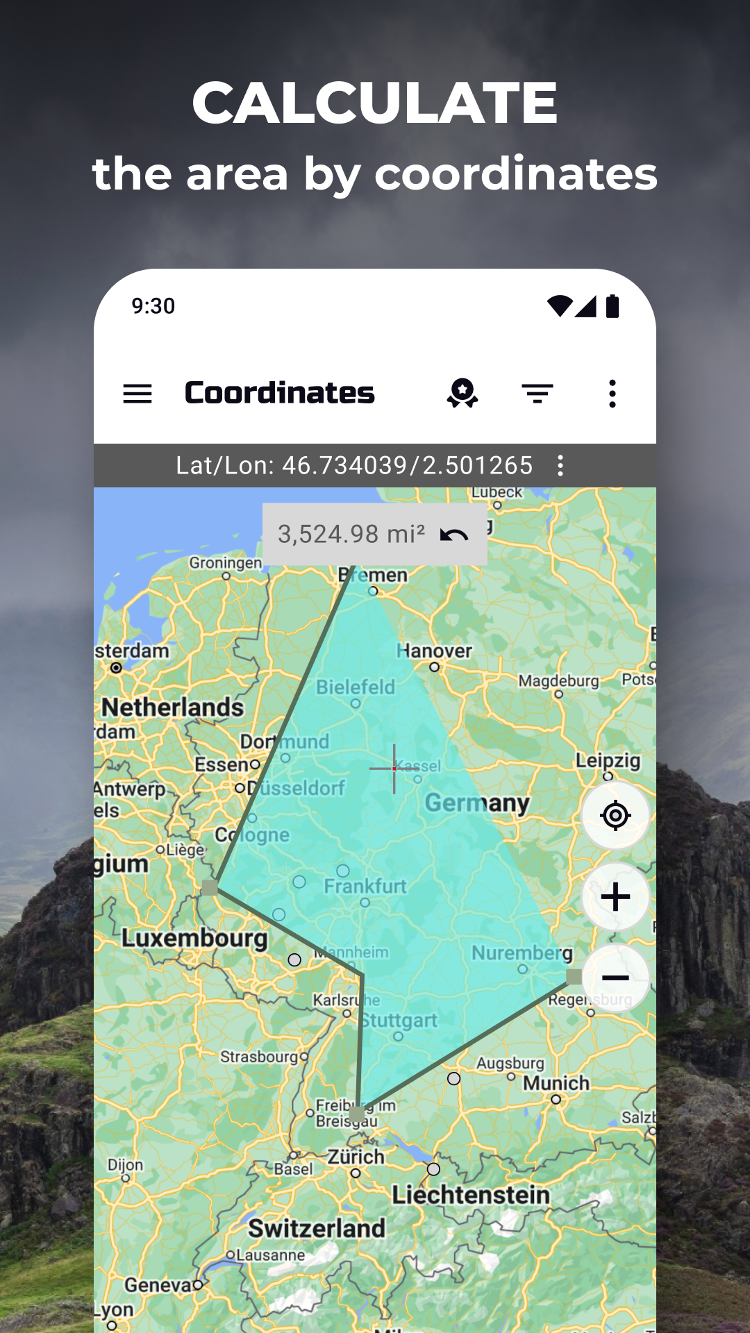 Координаты GPS: Широта Долгота APK screenshot