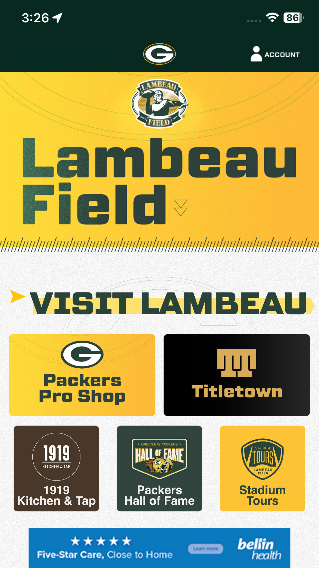 Green Bay Packers APK screenshot