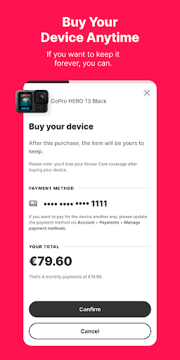 Grover - rent tech flexibly APK screenshot