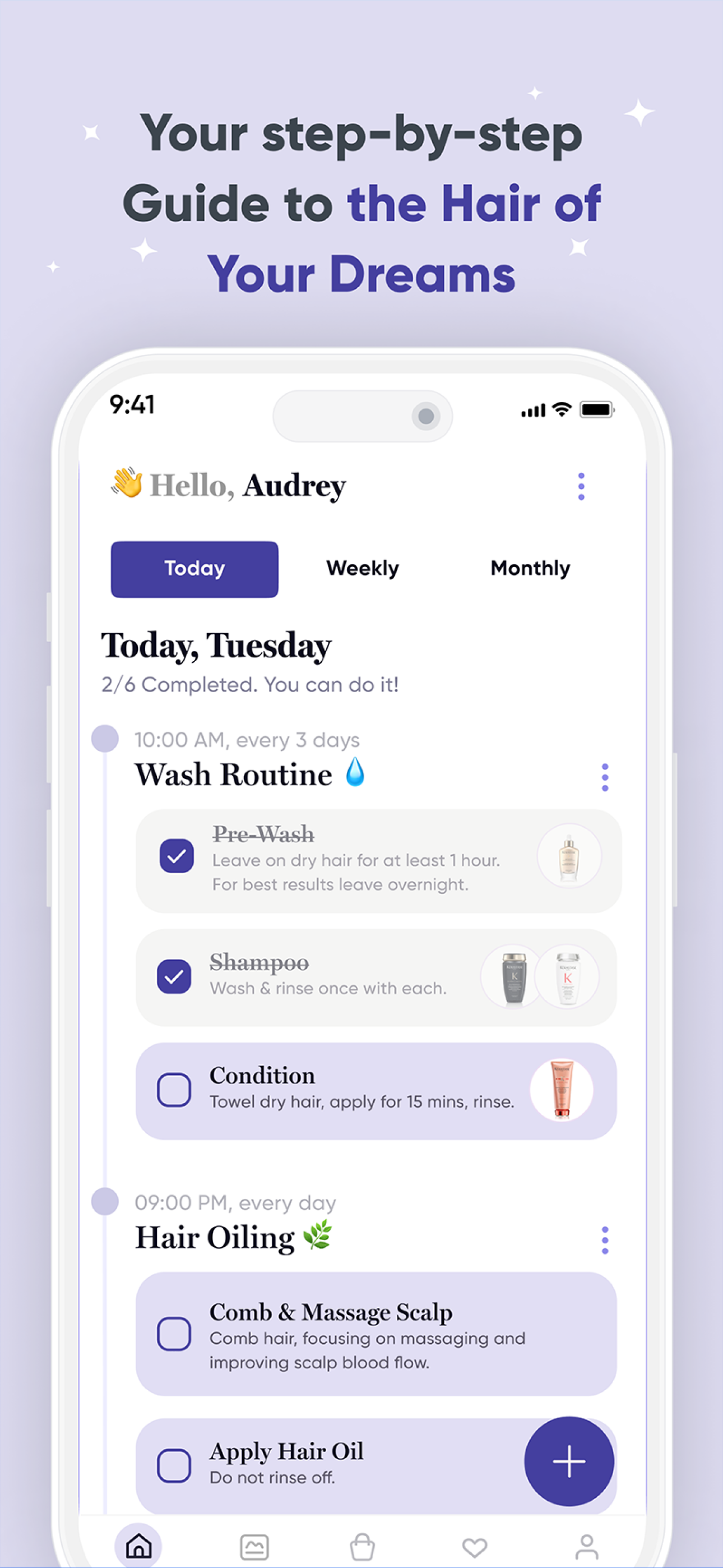 hair2hair: Hair Care Tracker APK screenshot