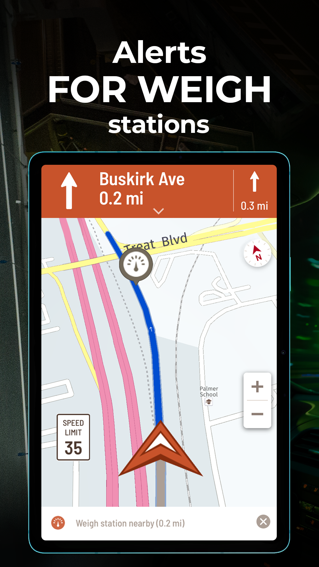 Hammer: Truck GPS & Maps APK screenshot