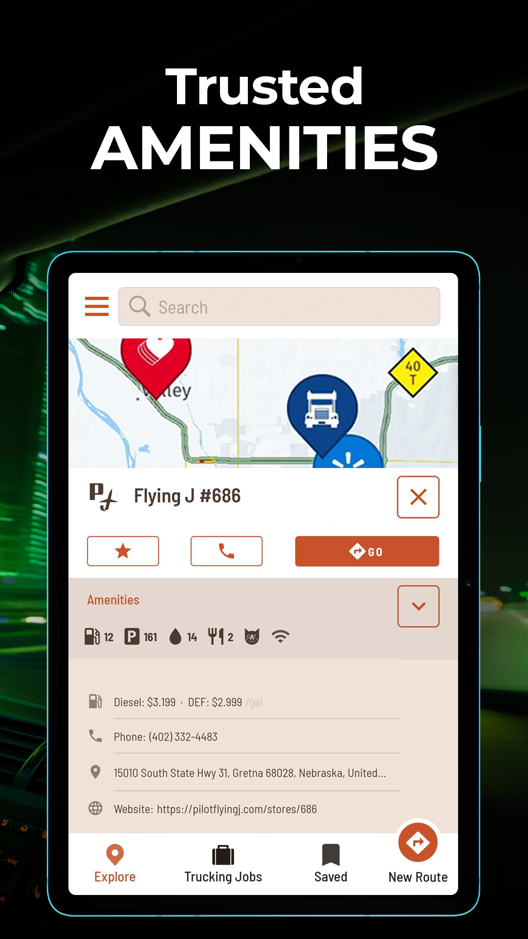Hammer: Truck GPS & Maps APK screenshot